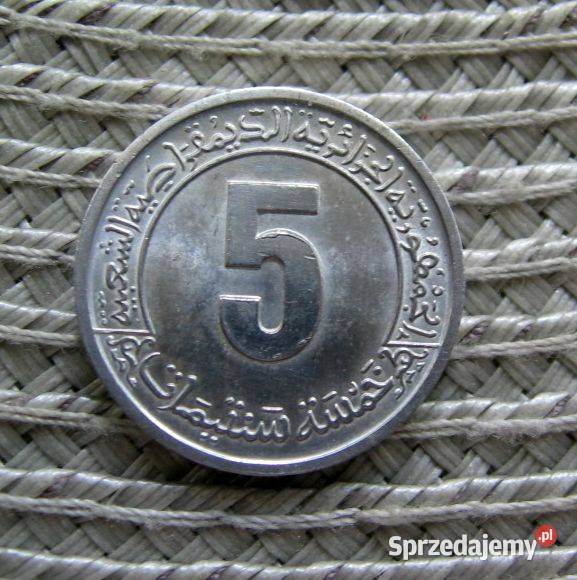 Algieria 5 Centymów 1974r Drugi Plan Czteroletni wielkopolskie