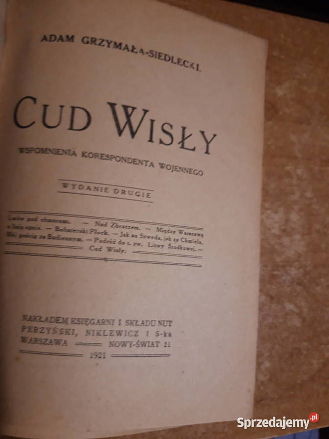 Cud Wisły AGrzymała Sioedlecki 1921 Iwno