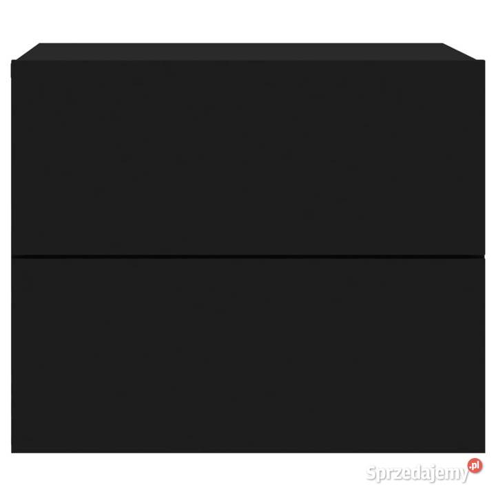 Wiszące szafki nocne z LED 2 czarne WM836815 Nocne Warszawa