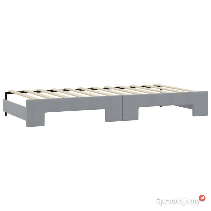 Sofa rozsuwana z szufladami jasnoszara tkanina Warszawa sprzedam