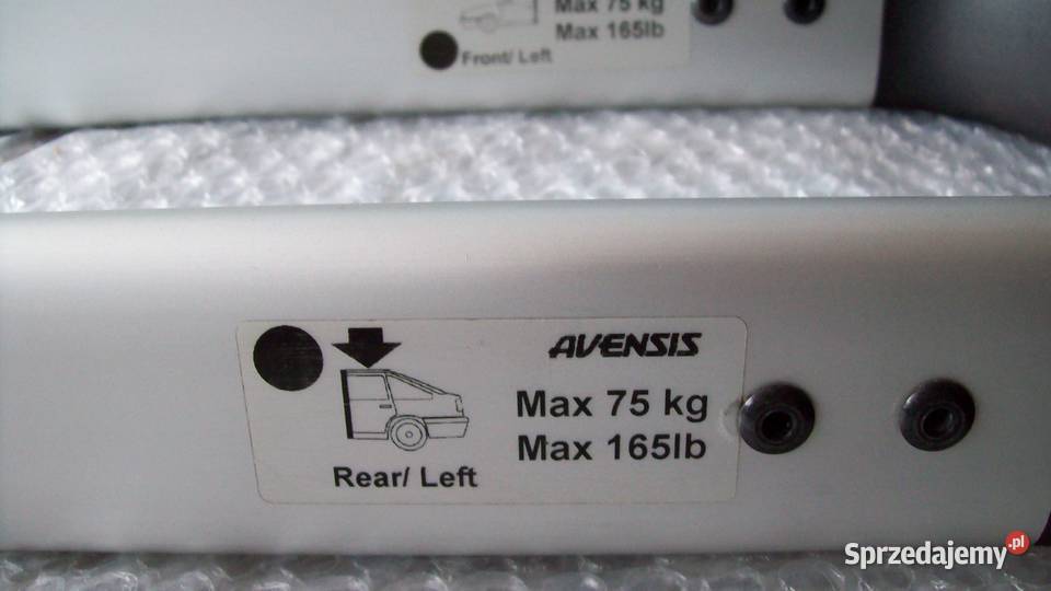 Aluminiowy bagażnik dachowy Toyota Avensisi T25 osobowe