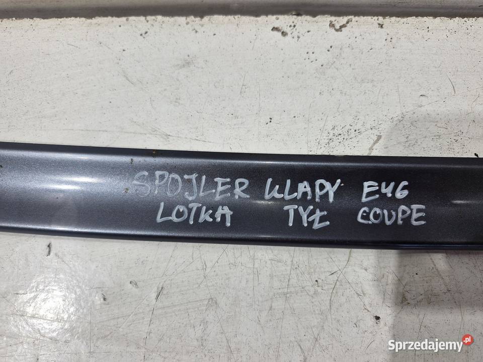 BMW E46 COUPE SPOJLER KLAPY LOTKA TYŁ sprzedam