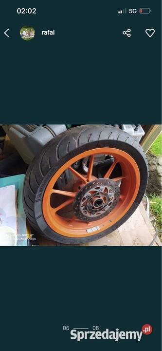 Koło tylne Ktm 125 rc stan Stary Zawidów sprzedam