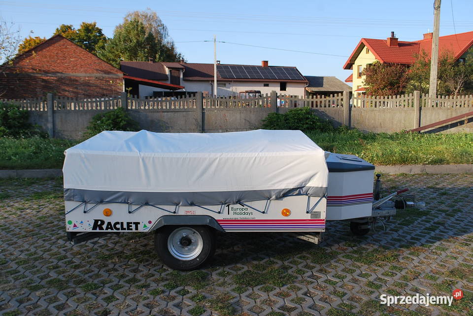 PRZYCZEPA KEMPINGOWA NAMIOTOWA RACLET 1996 R VAT marża sprzedam