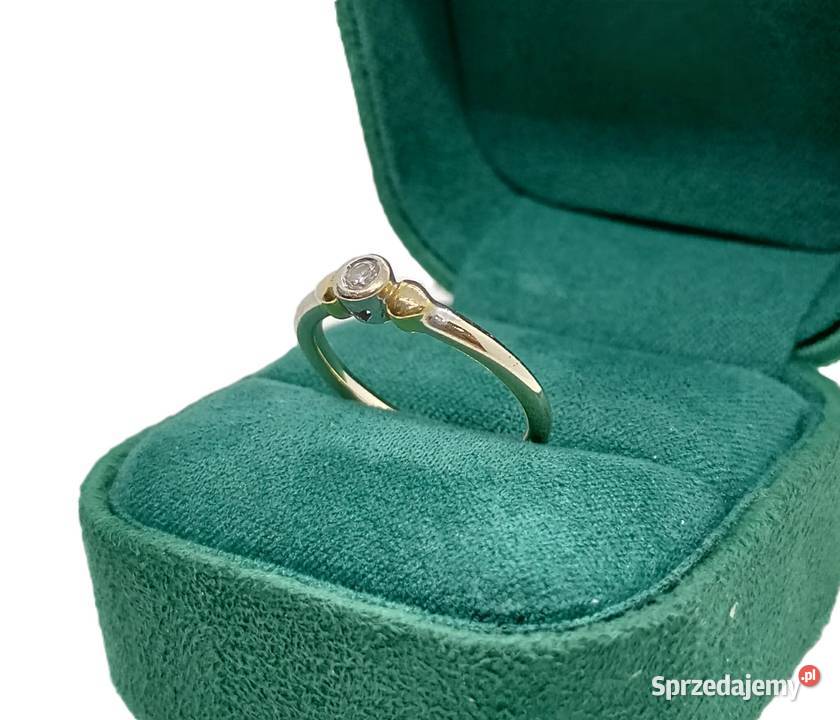 Złoty Pierścionek pr 750 294g Diament Pierścionki warmińsko-mazurskie Elbląg