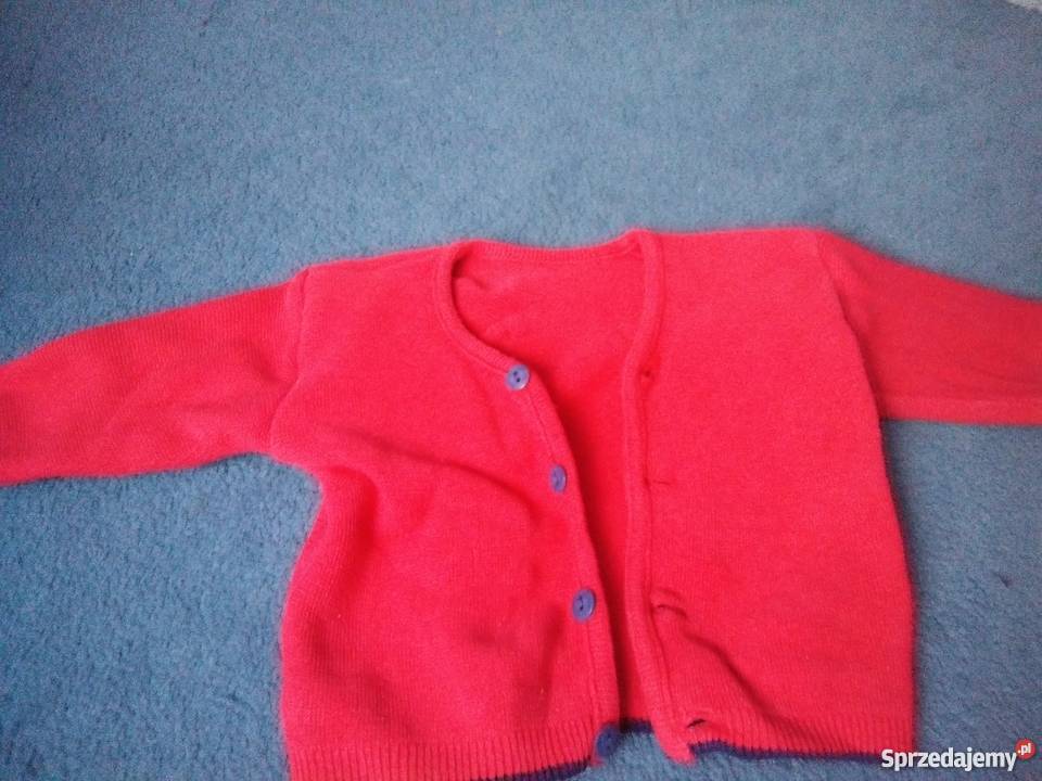 sweter dziewczęcy rozpinany r 68 74