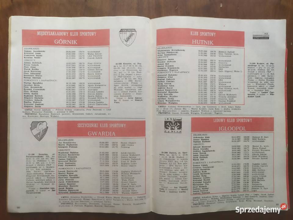Skarb kibica liga polska wiosna 1988 łódzkie Łódź