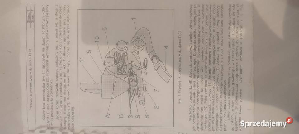 Dmuchawa ssąco tłocząca mrol do zboża nieuszkodzony Peresołowice sprzedam