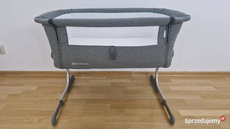 Łóżeczko Dostawne Kinderkraft 2w1 UNO Szare Poznań