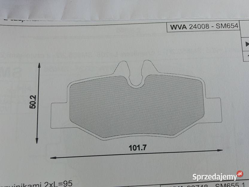 SM654 Klocki hamulcowe kpl tył MERCEDES VIANO Olsztyn