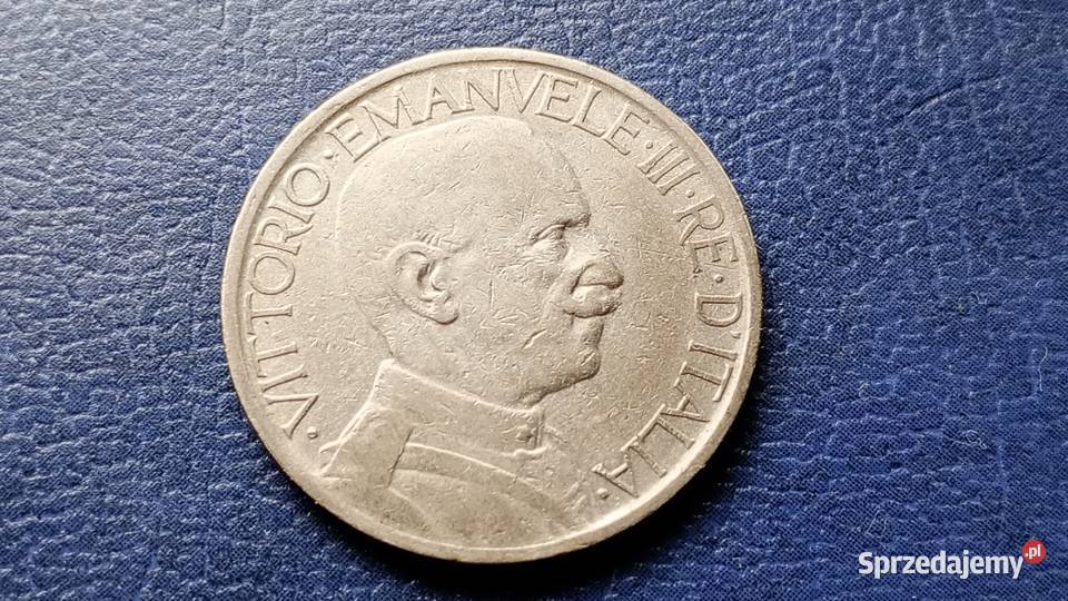 Stare monety 2 lir 1923 Włochy Lesko