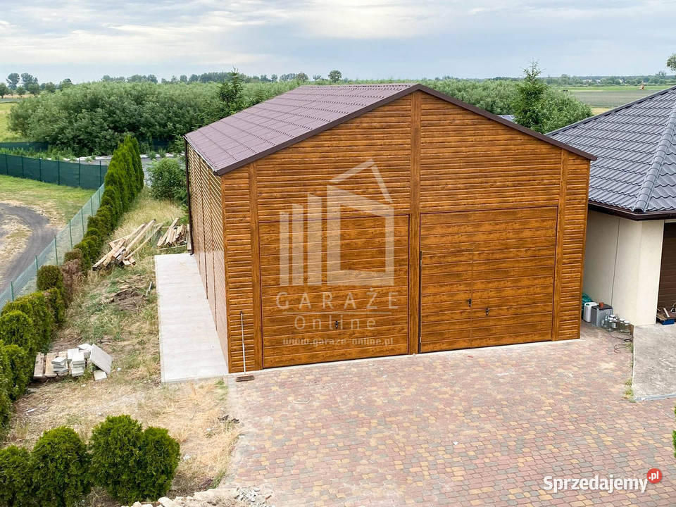 GARAŻ BLASZANY 7m x 12m dwuspad 2x Brama drzwi samodzielny Tarnów sprzedam