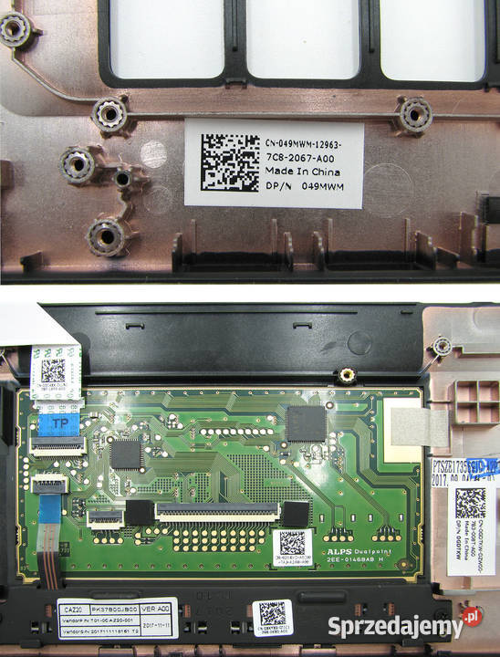 Palmrest touchpad Dell Latitude 7490 049MWM Cielądz
