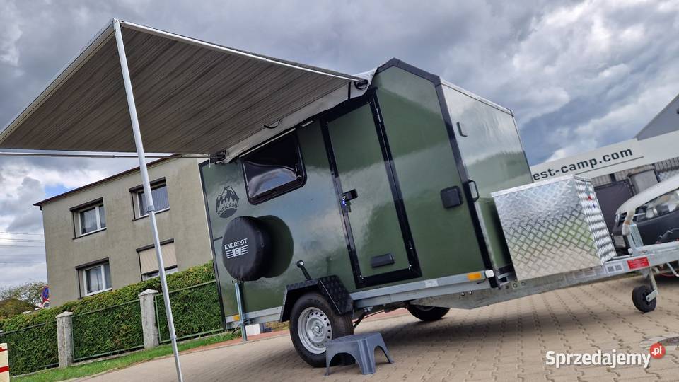 Mobilne Biuro OffROAD przyczepa na ryby wyprawę wielkopolskie Leszno
