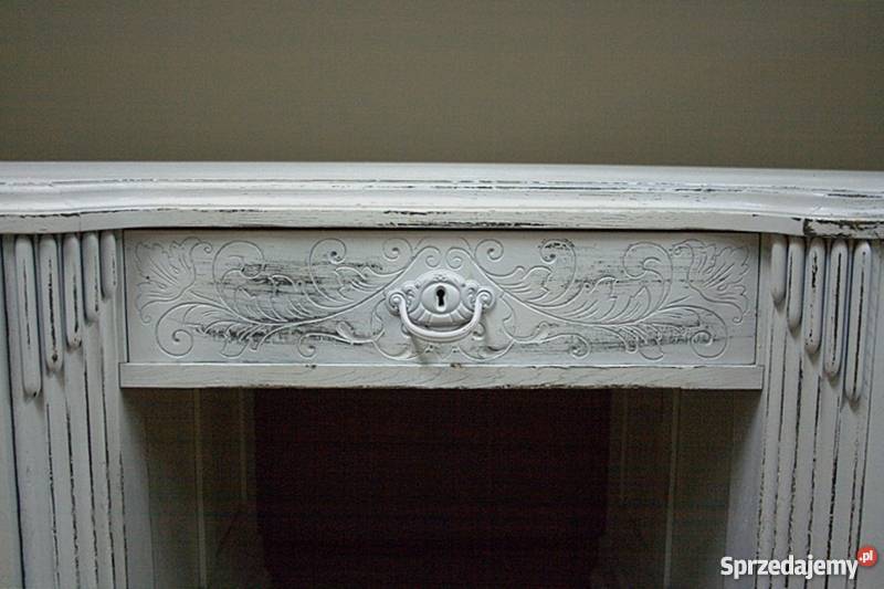 SECESYJNE BIURKO BIELONE ANTYK VINTAGE IMPRESJA Meble Radzymin