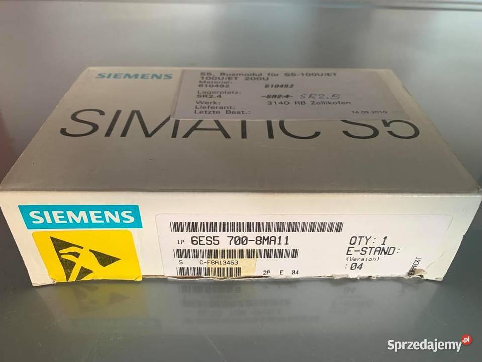 BUS MODULE 6ES57008MA11 SIMATIC S5 SIEMENS Warszawa sprzedam