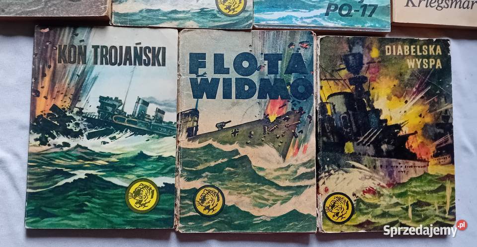 Zestaw 10 ksiażeczek z serii Żółty Tygrys z lat Koźminek sprzedam