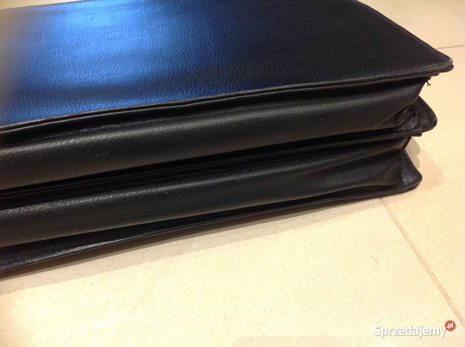 Teczka Aktówka Czarna lata 90 Torby i torebki Nowa Sól