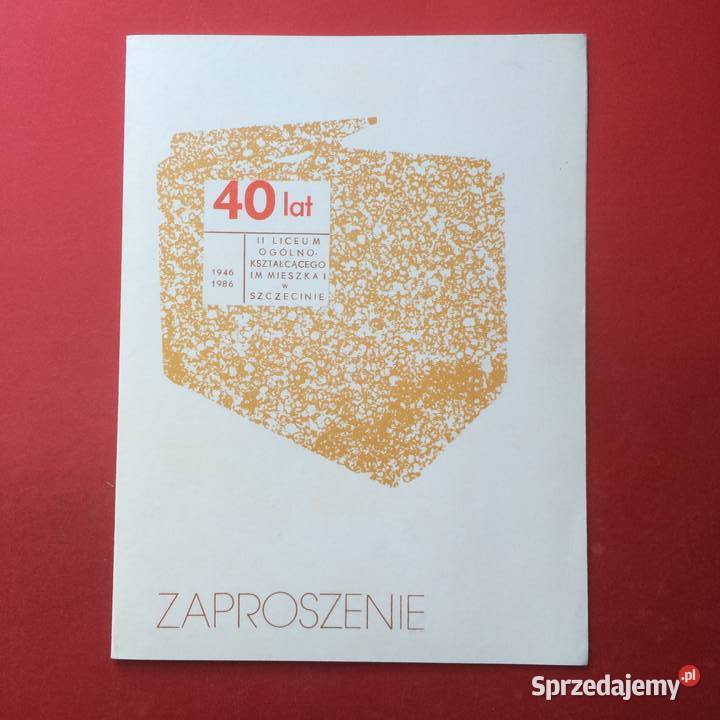 1369 Zaproszenie Szczecin sprzedam