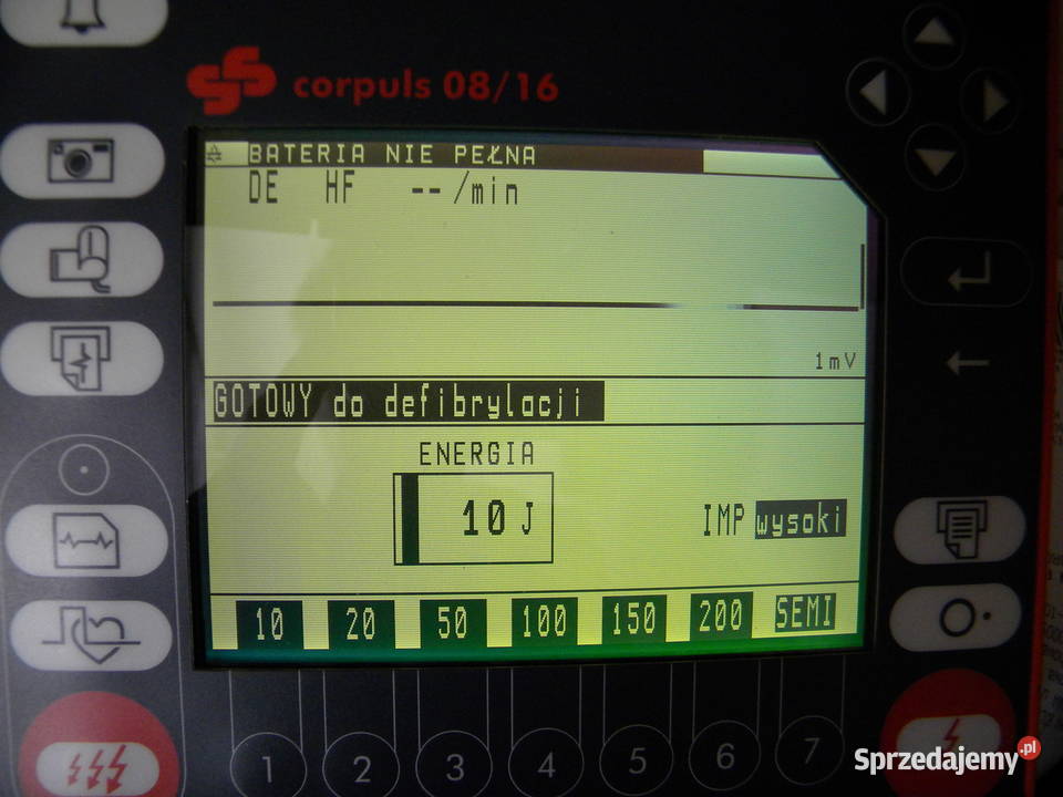 Defibrylator Corpuls 816 sprawny z paszportem Częstochowa