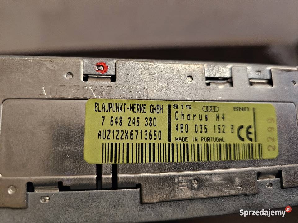 Radio Audi chorus M4 A3 A4 A6 Blaupunkt Elbląg