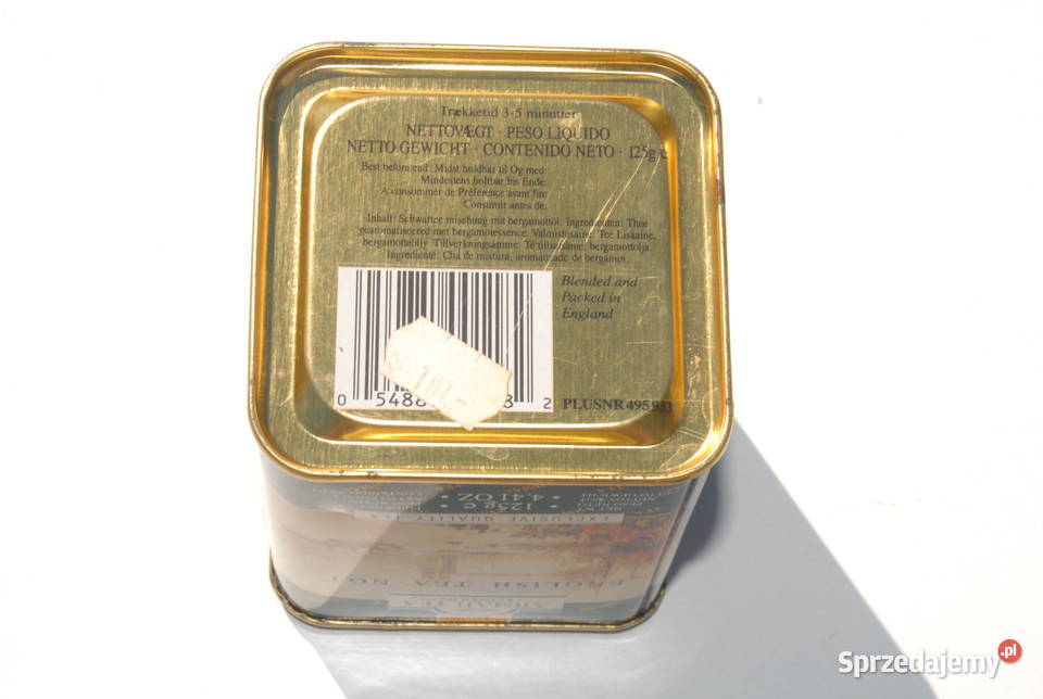 Stara puszka Angielskiej herbacie Ahmad Tea Cieszyn