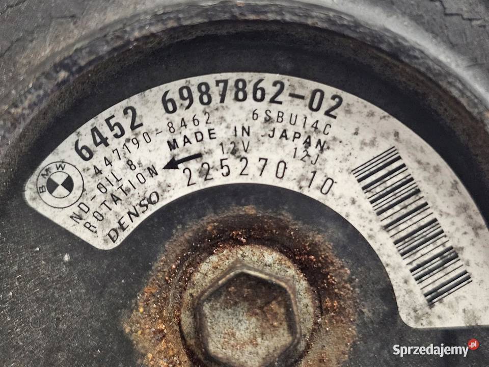 BMW 3 E90 E60 E87 E83 EURO 4 20 D N47D20A 08r Kompresory klimatyzacji