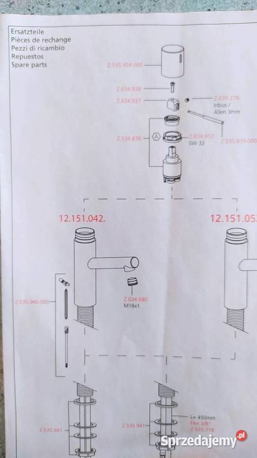 KWC Ono Bateria umywal jednootwor z korkiem Pozostałe wielkopolskie Kalisz