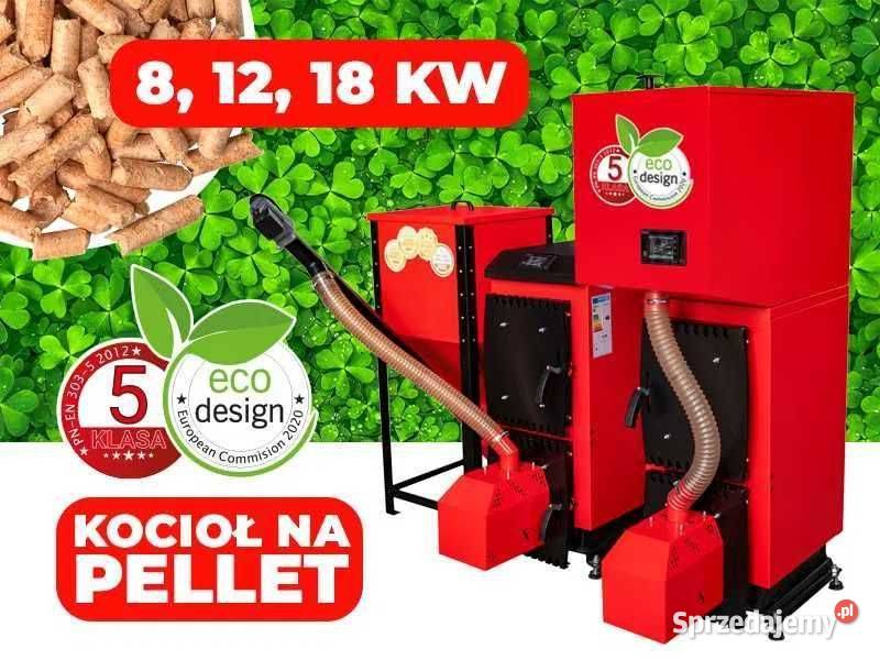 Nowy Kocioł Pellet z Podajnikiem PellPell 5 Toczyska