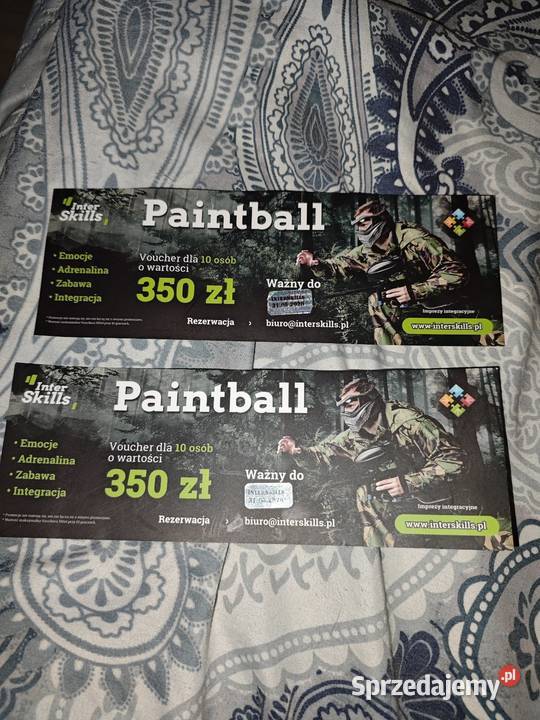 Voucher na Paintball 10 osób Rzeszów