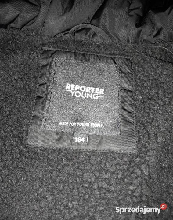 Czarna długa kurtka z kapturem Balice