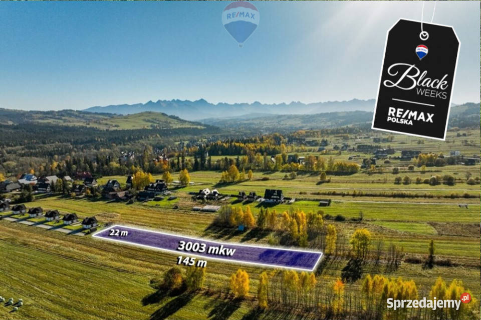 Podhalańska oaza działka w Białce Tatrzańskiej Nieruchomości Białka Tatrzańska