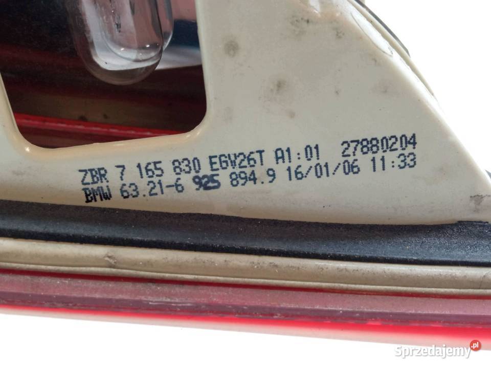 LAMPA TYŁ W KLAPĘ PRAWA KOMBI 7165830 Bmw Seria świętokrzyskie
