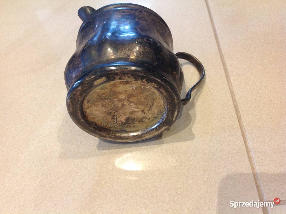 Stara cukiernica mosiądz posrebrzany Nowa Sól