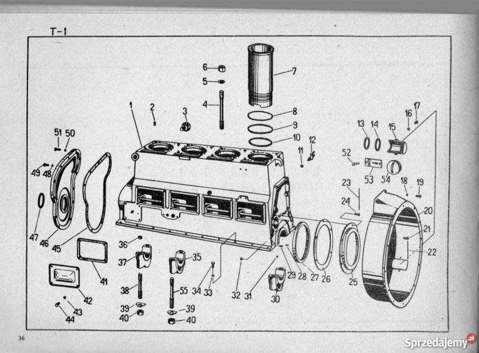 Katalog części silnik Andoria S322 S323 S324 Garwolin sprzedam