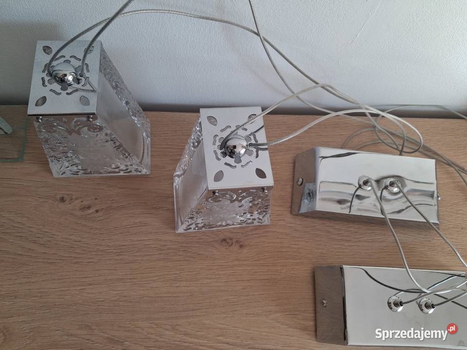2 kryształowe lampki wiszące