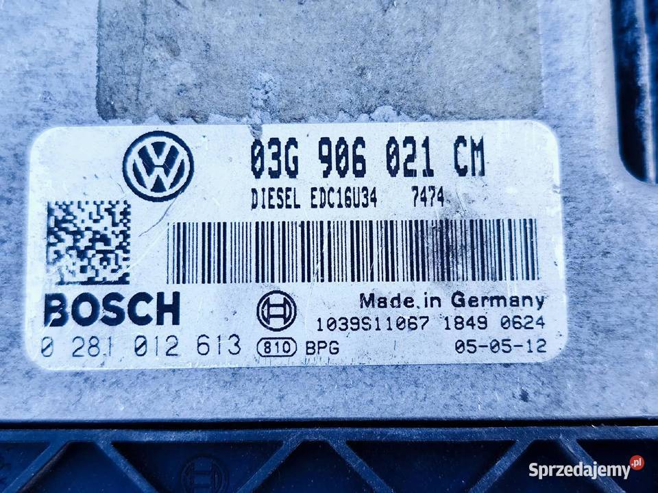 VW JETTA 19 TDI STEROWNIK KOMPUTER SILNIKA Przemęt sprzedam