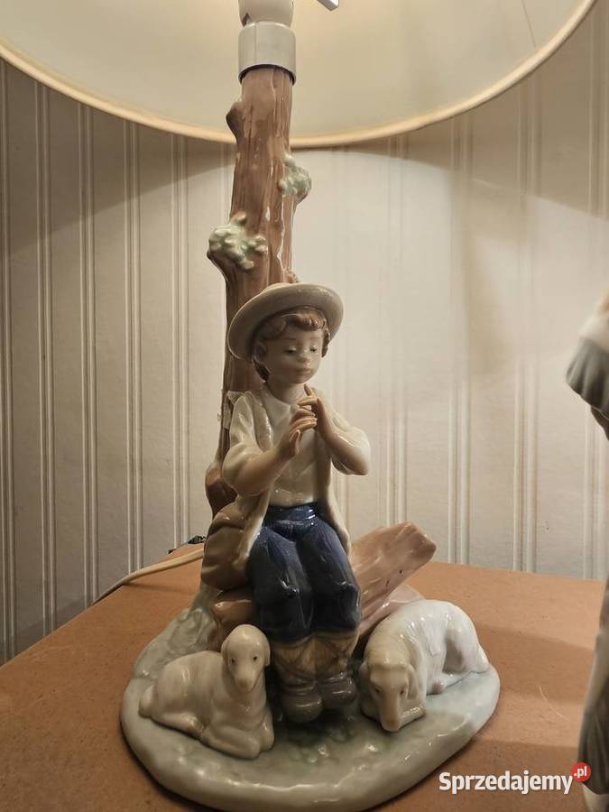 Lampki porcelanowe NAO by Lladro wys 40 Łańcut sprzedam