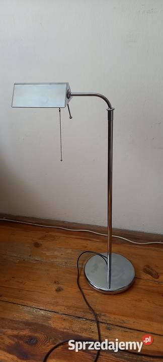 Lampa podłogowa z ruchomym ramieniem niklowany Skierniewice