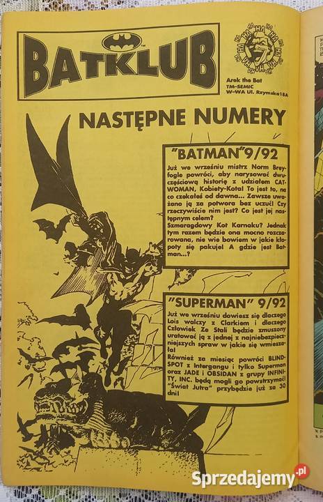 Powrót elektroegzekutora 1992 komiks Małkinia Górna