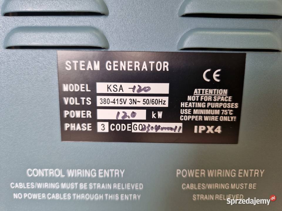Generator pary 12 kW Sauna Parowa 400 W Olkusz