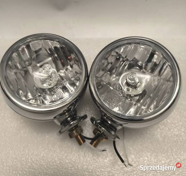 Lampy Boczne Lightbary Metal Chrom Chopper Reflektory i halogeny śląskie Racibórz