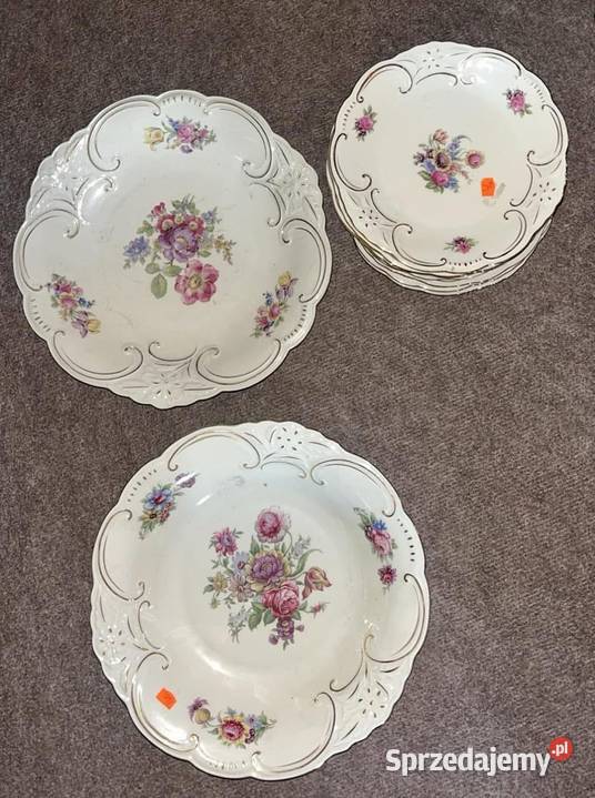 Patera Bareuther Bawaria Kwiaty na porcel