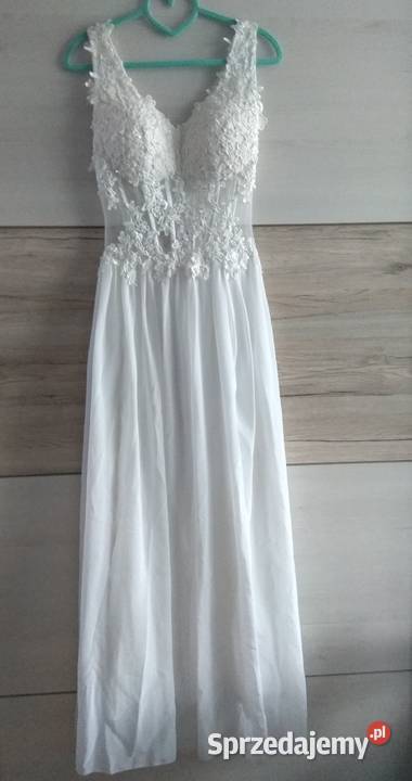 Sukienka ślubna biała śląskie Kobiór