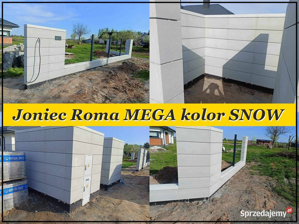 Nowoczesny bloczek na ogrodzenie Joniec ROMA Nisko