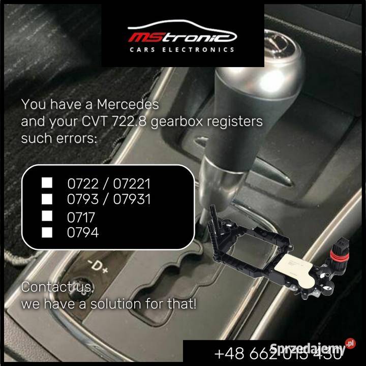 Naprawa sterownika skrzyni CVT Mercedes łódzkie Wieluń