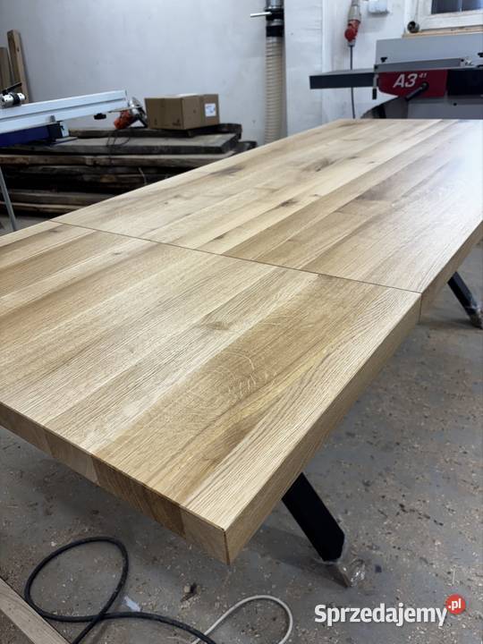 Dębowy stół loft rozkładany z dostawką Myślenice