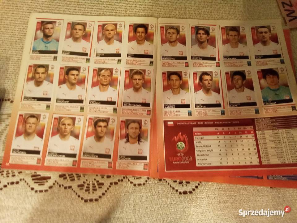 Euro 2008 album z naklejkami parę braków sport Warszawa