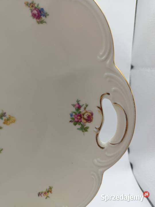 Patera ecru import M Z bukiet kwiatów