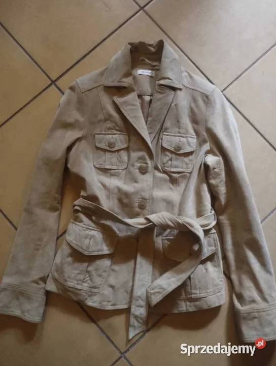 Orsay kurtka z naturalnej skóry zamsz s m kawa z śląskie Gliwice